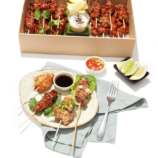 Karaage Chicken Skewer Platter (DF)