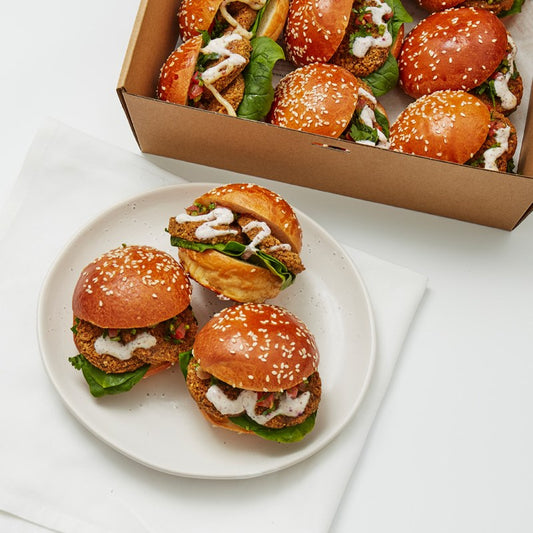 Chickpea Falafel Slider Platter (V)