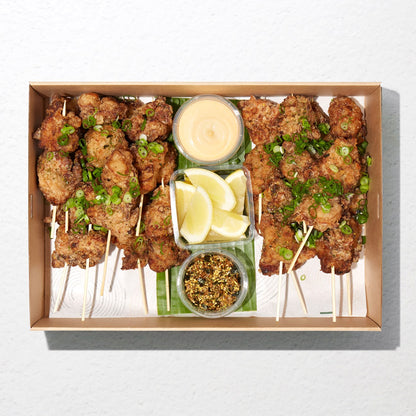 Karaage Chicken Skewer Platter (DF)