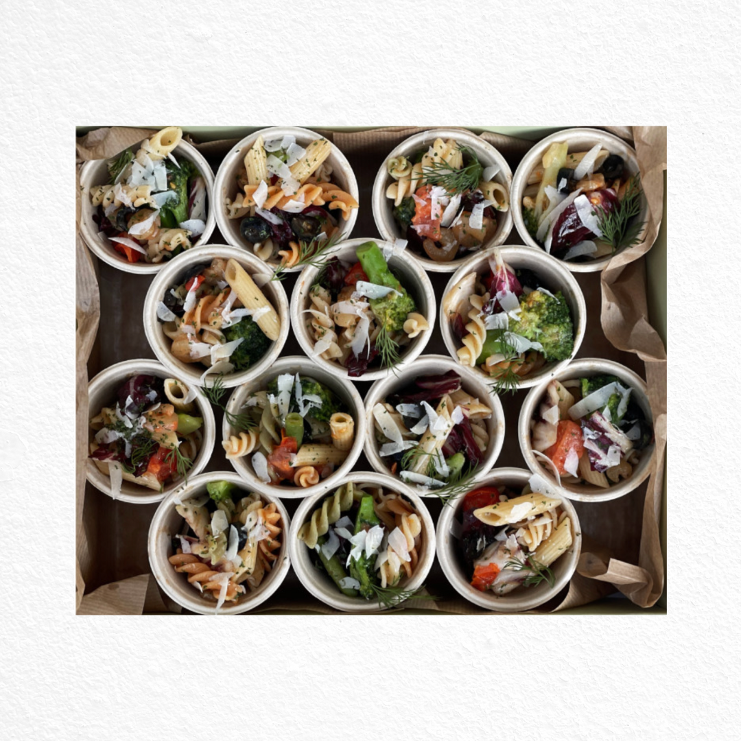 Seasonal Veggie Pasta Salad Cups(V)