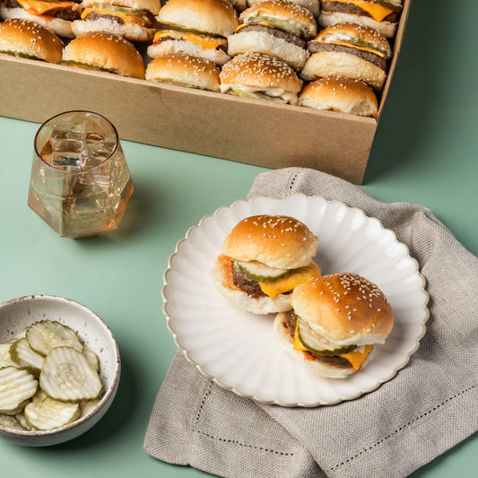 Classic Cheese Burger Slider Platter